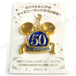 ~ Tokyo Disneyland - 50th anniversary - MICKEY golden PIN CHARM * rare - Picture 1 of 2