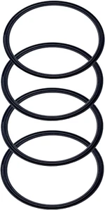 4 Pack - 30 Oz Replacement Rubber Lid Ring, 3.7 Inch Diameter Gasket Seals, Blac - Picture 1 of 12