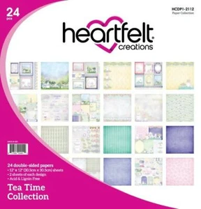 Heartfelt Creations Tea Time Paper Pad Collection Party Pot Purple  - Bild 1 von 12