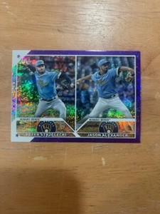 2023 Topps Update Purple Sparkle #US287 Peter Strzelecki/Jason Alexander /799