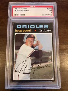1971 Topps #700 Boog Powell PSA 7 NM Baltimore Orioles Hi Number Short Print - Picture 1 of 4