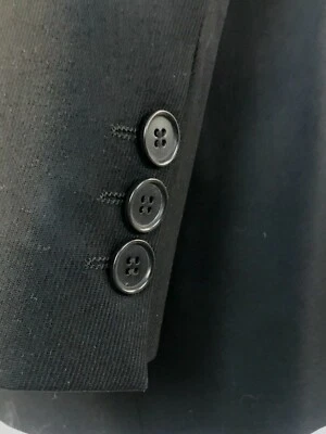 PAL ZILERI Pull Hombres Abrigo Deportivo Chaqueta Blazer NEGRO 3 Botones HECHO EN ITALIA 44L * Foto 1 de 4