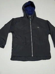 (#C) LL Kids LL Bean kids Large (14-16)  black Hooded Jacket Full Zip Fleece Lin - Picture 1 of 6