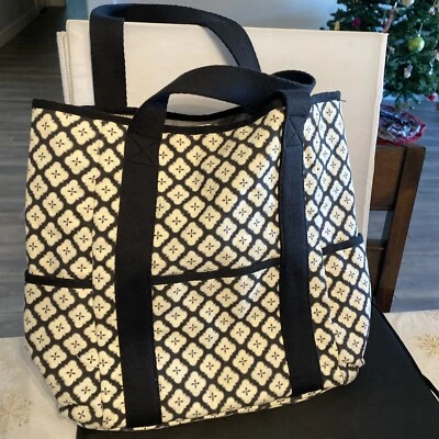 Pottery Barn Diaper Bag Black And White - Image 1 of 4