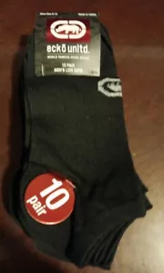 ECKO UNLIMITED Low Cut Men Socks 10 Pairs Shoe Size 6-12(Y70) - Picture 1 of 2