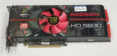 XFX ATI Radeon HD 5830 1GB DDR5 Gaming Video Card dual HDMI HDMI DP PCI-E #X62 - Image 1 of 4
