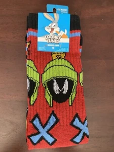 Looney Tunes Marvin The Martian Crew Socks - Picture 1 of 2