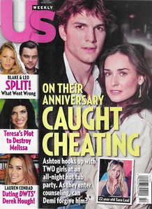 Us Weekly Magazine Demi Moore Ashton Kutcher Michael Jackson Leonardo DiCaprio - Picture 1 of 12