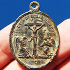 Antique Pope Pius Ix Medal Old 19Th Century The Crucifixion Charm Pendant Found
