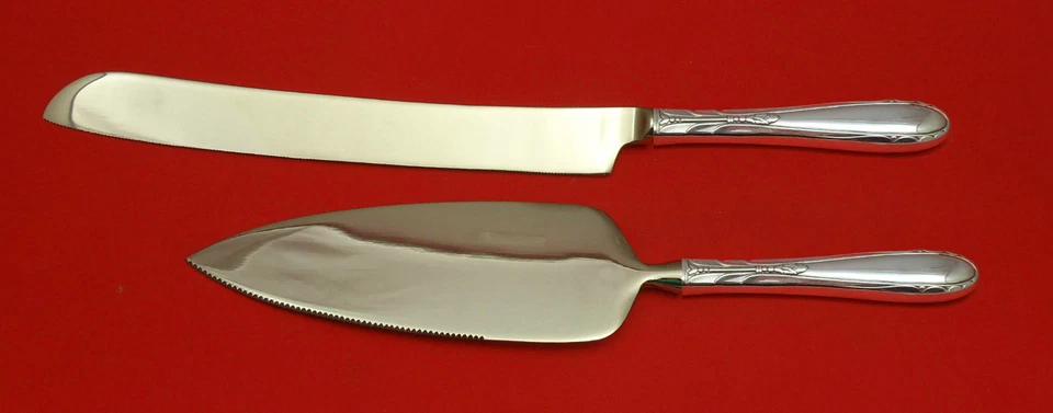 Juego de pastel de boda de plata esterlina Heiress by Oneida servidor 2 piezas hecho a medida HHWS Foto 1 de 1