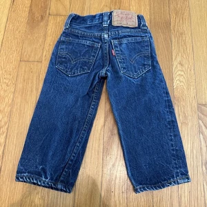 Levis 302-0117 Vintage 70's Denim Toddler Baby Jeans Dark Indigo S Stitch 18x13 - Picture 1 of 6