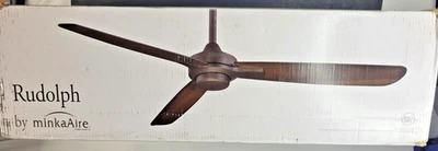 Minka-Aire Rudolph 52 inch Coal Ceiling Fan F727-CL - Open Box - Image 1 of 4