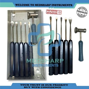 Cobb Elevator Set Spine Surgical orthopedic instruments set of 6 pcs black color - Picture 1 of 3