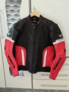 VANUCCI VSJ-2  Motorrad- Lederjacke Herren mit protektoren, Gr. 56, wie neu - Bild 1 von 9