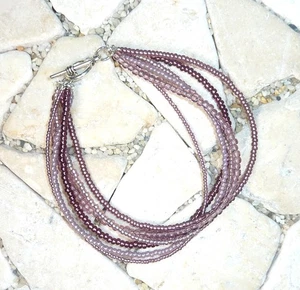 ★ DIY ★ Pulsera de 6 filas ★ con cierre ★ AMATISTA ★ 20cm ★ - Imagen 1 de 2