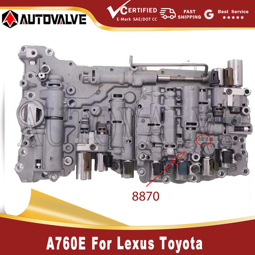 A760E A760F Transmission Valve Body w/ 9 Solenoids For Toyota Lexus ...