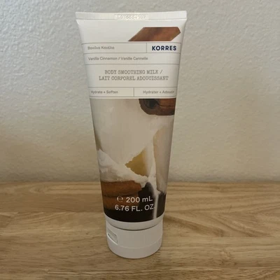 NEW/SEALED! KORRES Body Smoothing Milk Vanilla Cinnamon 200ml/6.76 Fl Oz - Image 1 of 3