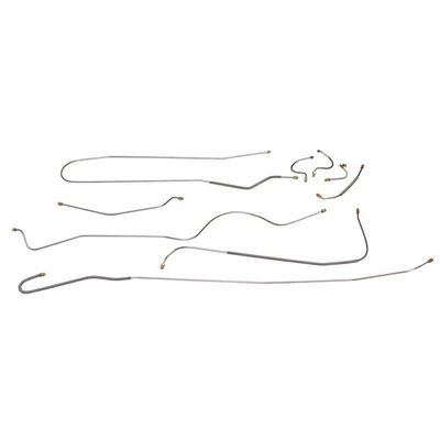 1966 Plymouth Barracuda Valiant Complete Manual Drum Brake Line Kit Stainless - Image 1 of 4