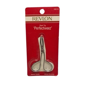 Revlon Slant Tip Perfectweez Tweezers Stainless Steel Superior 2322-10 PACKAGED - Picture 1 of 1
