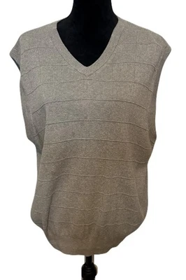 (Saddlebred) Vintage Checkered Gray Sweater Vest: Size Large - Image 1 of 4