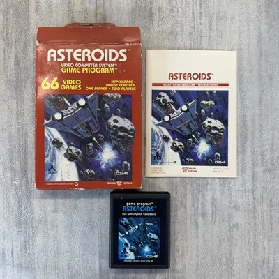 Atari 2600 Asteroids Video Computer System Game Program Complete Box VGC - Image 1 of 4