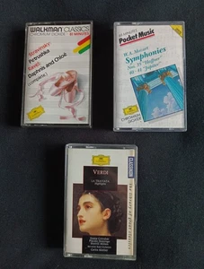 3 - Deutsche Grammophon-Cr02-Cassettes-Berstein-Ozawa-Mozart-Verdi-Stravinsky - Picture 1 of 5