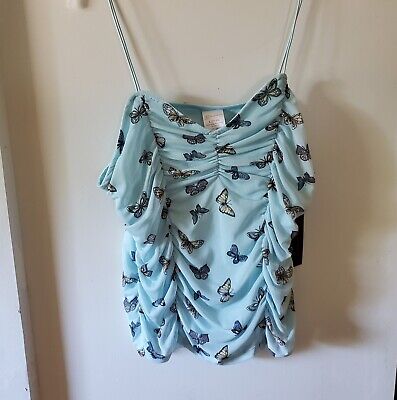 A  Butterfly Rouched Summer Top Girls size L ...