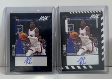 2023 Leaf Ink Basketball Keon Ellis Blue Parallel & white base card Auto #BA-KE1