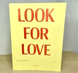 Partituras originales Green Day Billie Joe Armstrong Look For Love raras - Imagen 1 de 5