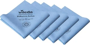 PVA Blue Mikrofaser Glas, Reinigungstücher, streifenfrei (5er Pack) 38x35cm, blau - Bild 1 von 7