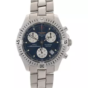 Breitling Colt Chrono Ocean A53050 blaues Zifferblatt 38mm Herrenuhr Full Set - Bild 1 von 15