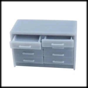 1x UNIDAD DE CAJÓN DE OFICINA impresa en 3D escala 1:43, calibre O, muebles interiores de 7 mm Sce - Imagen 1 de 6