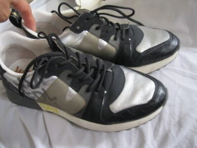 SAM EDELMAN DARCIE 10012  BLACK/ SILVERFASHION SNEAKERS, SIZE 9.5M - Image 1 of 4