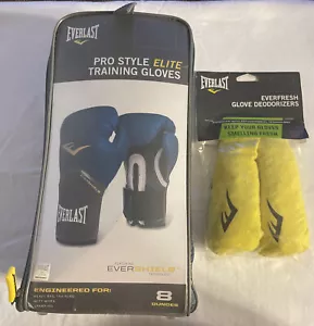Everlast Pro Style Elite Training Gloves -8 Ounce & Ever Fresh Glove Deodarizers - Picture 1 of 4
