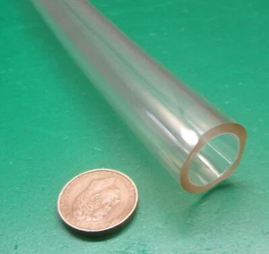 PVC Tubing, Clear, 1.00" OD x 3/4" ID x 1/8" Wall x 50 Foot Coil - Picture 1 of 9