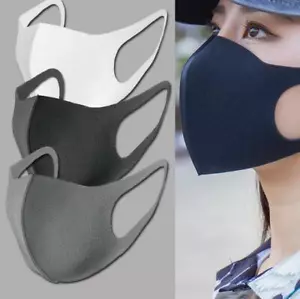 10 PEZZI Maschera Viso Unisex Lavabile Moda Protettiva Riutilizzabile Traspirante 4 Colori - Foto 1 di 11