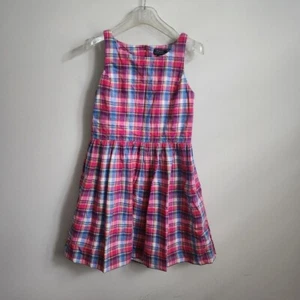 POLO RALPH LAUREN | plaid dress pink girls sz 16 - Picture 1 of 5