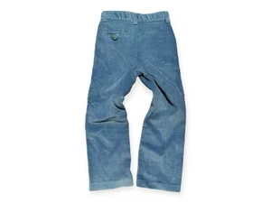 Fox Velour JCPenney Blue Super Cord Corduroy VINTAGE 70s Pants Kids 6 USA MADE! - Picture 1 of 5