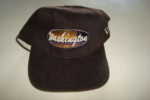 WASHINGTON HUSKIES NEW ERA    script    DEADSTOCK HAT CAP VINTAGE STRAPBACK - Picture 1 of 2