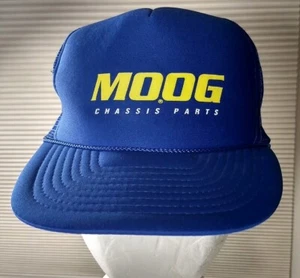 VTG MOOG NISSIN Mesh Snapback Trucker Hat Auto Parts Chassis Blue Phillipine  - Picture 1 of 10
