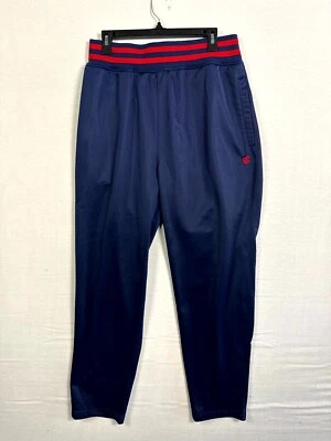 Calça de moletom masculina Rocawear grande logotipo azul forrada de lã bolsos clássicos cordão - Imagem 1 de 4