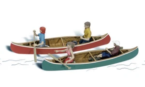 Woodland Scenics ~ N Scale People ~ Canoers ~ A2200 - Picture 1 of 2