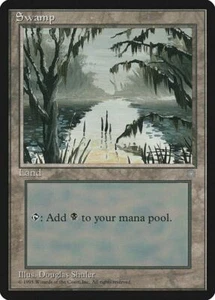 Swamp (A) Ice Age  Basic Land MAGIC THE GATHERING MTG LP/NM - Imagen 1 de 1