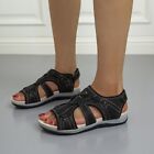 US Womens Walking Sandals Ladies Flat Summer Outdoor Comfort Open Toe Shoes Size
