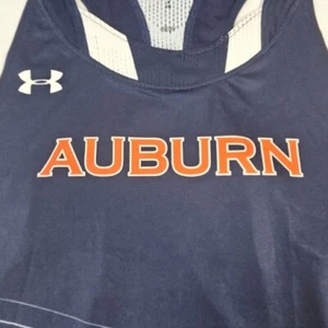Under Armour Auburn Tigers Fitted Track Tank Running Singlet Women's S UJTJF4W - Picture 1 of 12