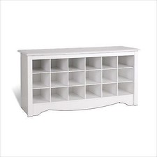 Entryway White Storage Benches For Sale In Stock Ebay