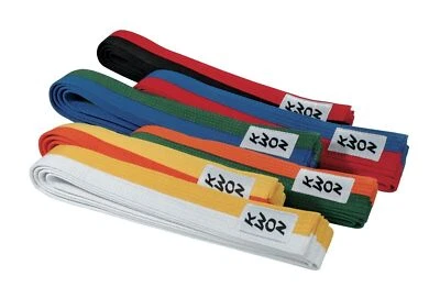 KWON zweifarbig Budogürtel Karate Taekwondo Gürtel Budo Kampfsport 2-farbig Judo