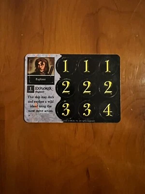 Pirates Wizkids CSG Pocketmodel EXPLORER ENGLISH Unpunched Mysterious Islands - Image 1 of 2