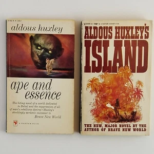 Aldous Huxley 1958 Ape and Essence 1963 Island Lot of 2 Vintage Paperbacks - Bild 1 von 4