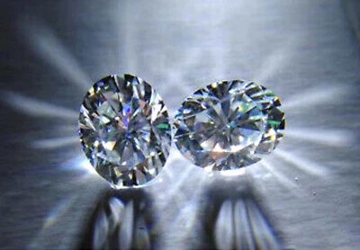 1 Ct Pair Lab-Grown Oval Cut Diamonds White VVS1 Clarity EGL Certified Gems 5NSF - Image 1 of 4